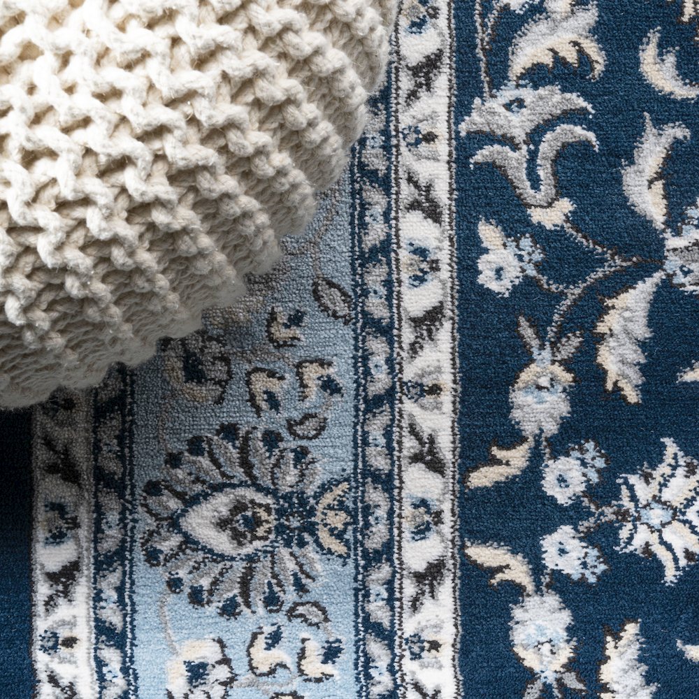 Palmette Modern Persian Floral Area Rug. Picture 6