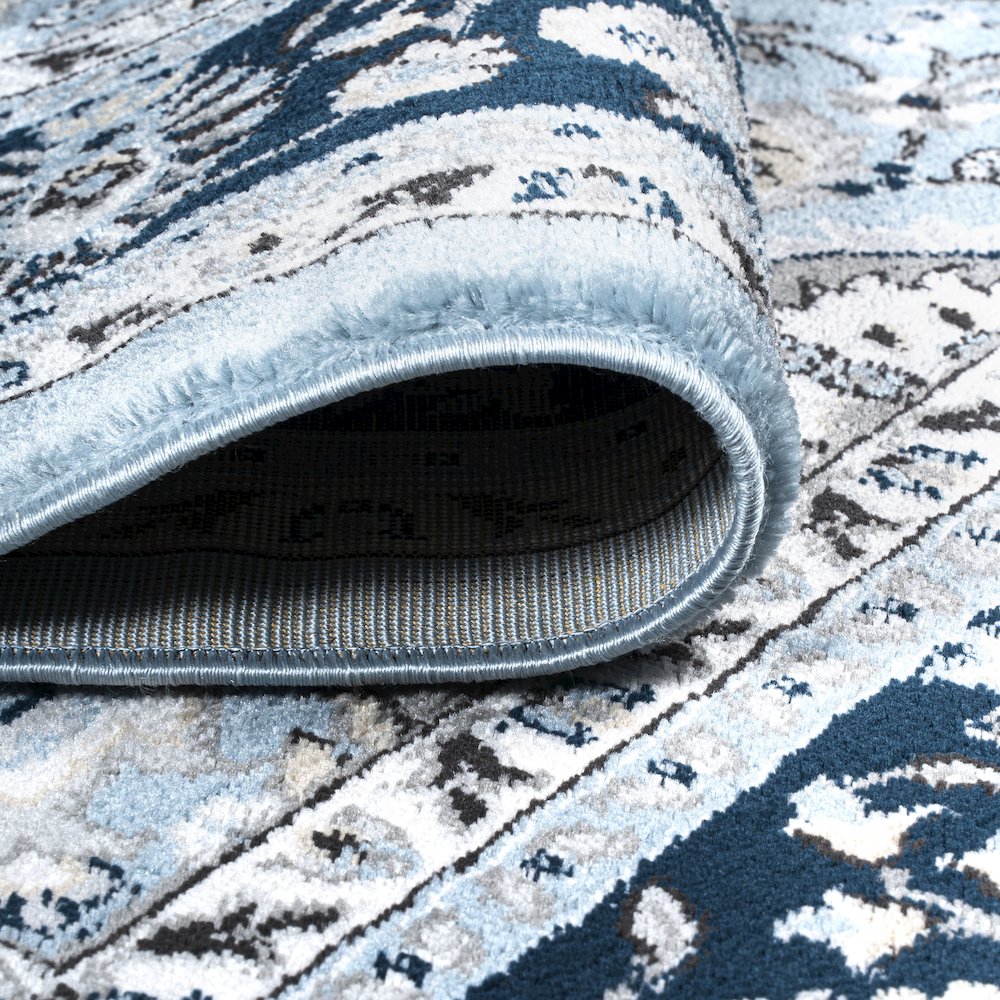 Palmette Modern Persian Floral Area Rug. Picture 8