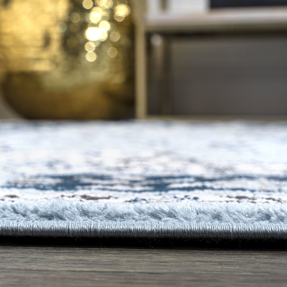 Palmette Modern Persian Floral Area Rug. Picture 11