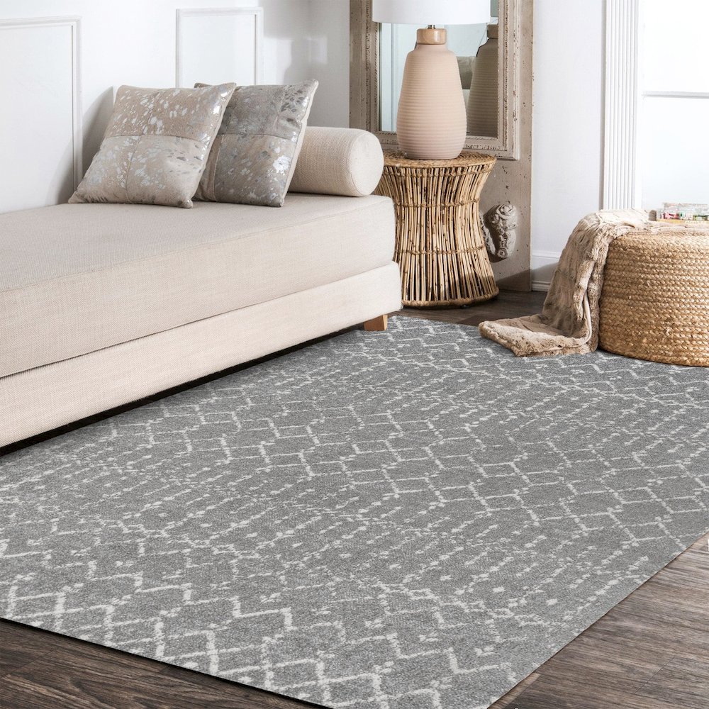Moroccan Hype Boho Vintage Diamond Area Rug. Picture 11
