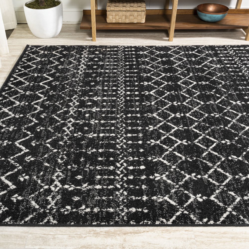 Moroccan Hype Boho Vintage Diamond Area Rug. Picture 3