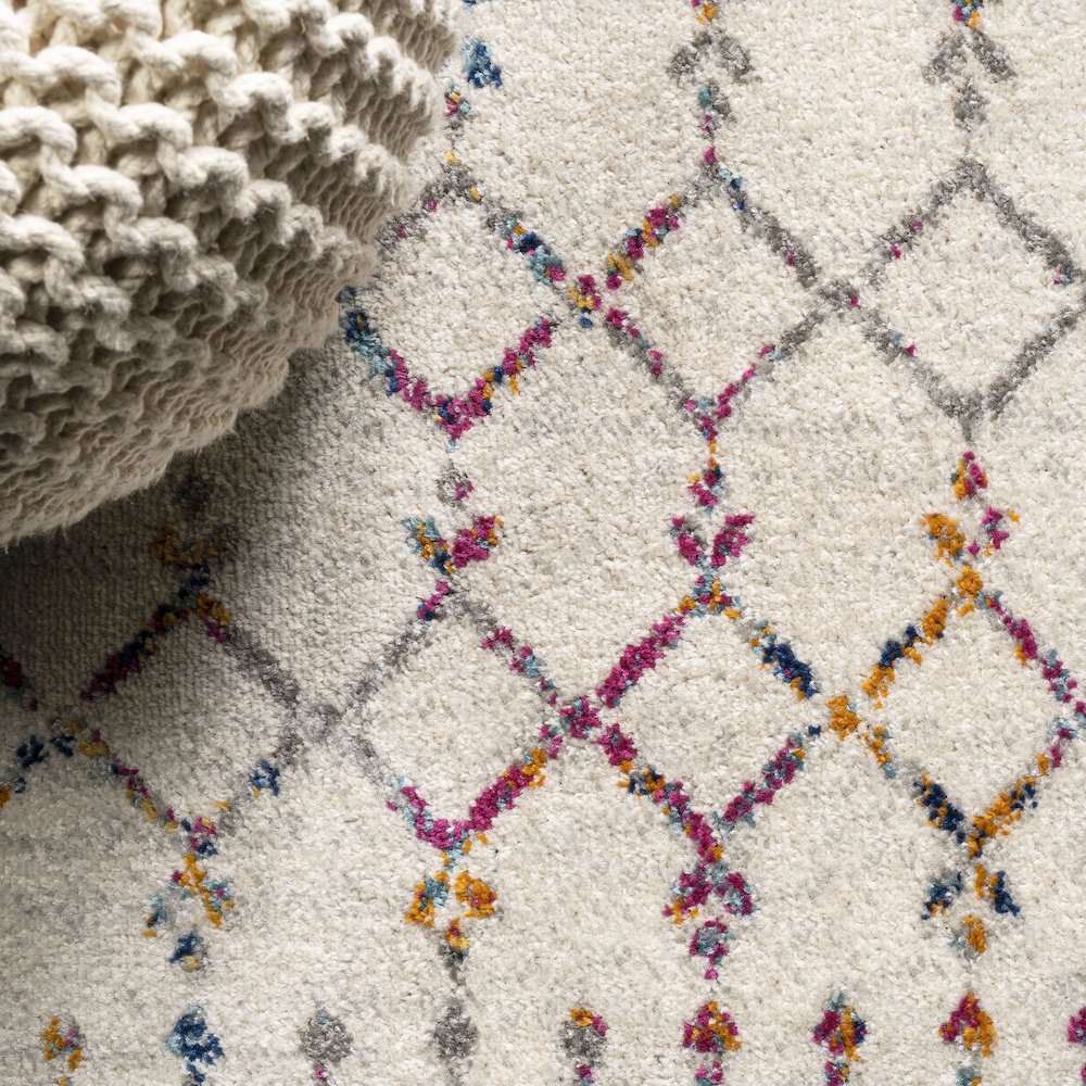 Moroccan Hype Boho Vintage Diamond Area Rug. Picture 7