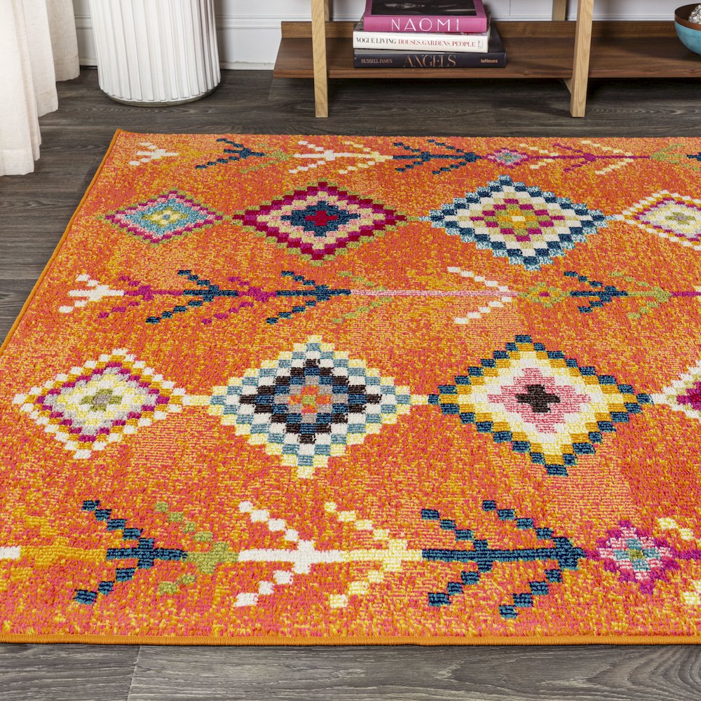 Tribal Love Geometric Area Rug. Picture 3