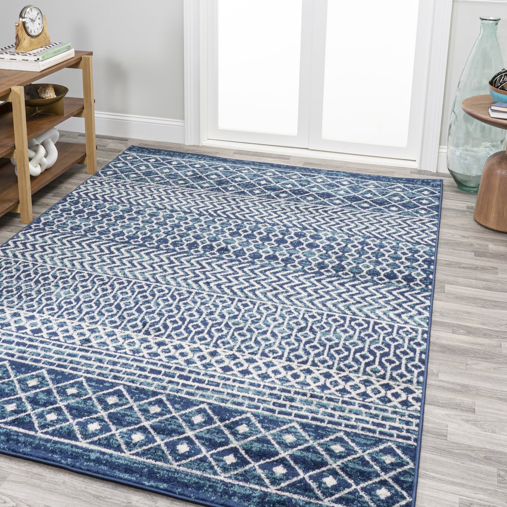 Arta Moroccan Vintage Geometric Rug Area Rug. Picture 2