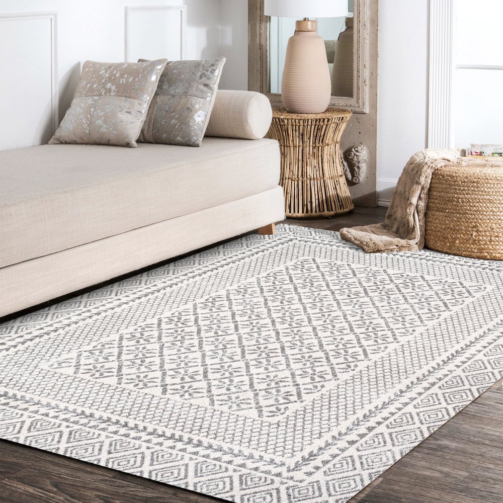 Athens Modern Geometric Boho Rug Area Rug. Picture 12