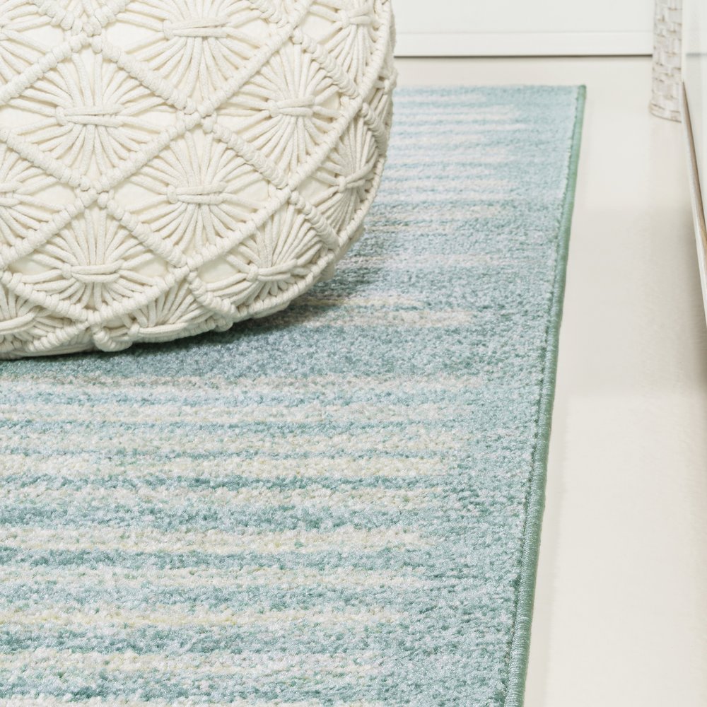 Khalil Modern Berber Stripe Area Rug. Picture 5