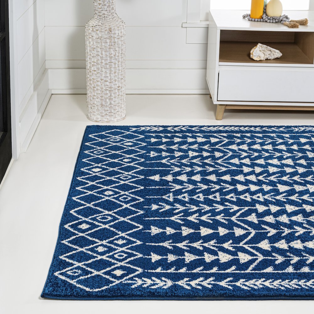 Ziri Moroccan Geometric Area Rug. Picture 1