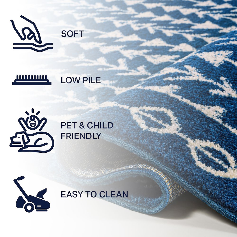 Ziri Moroccan Geometric Area Rug. Picture 6