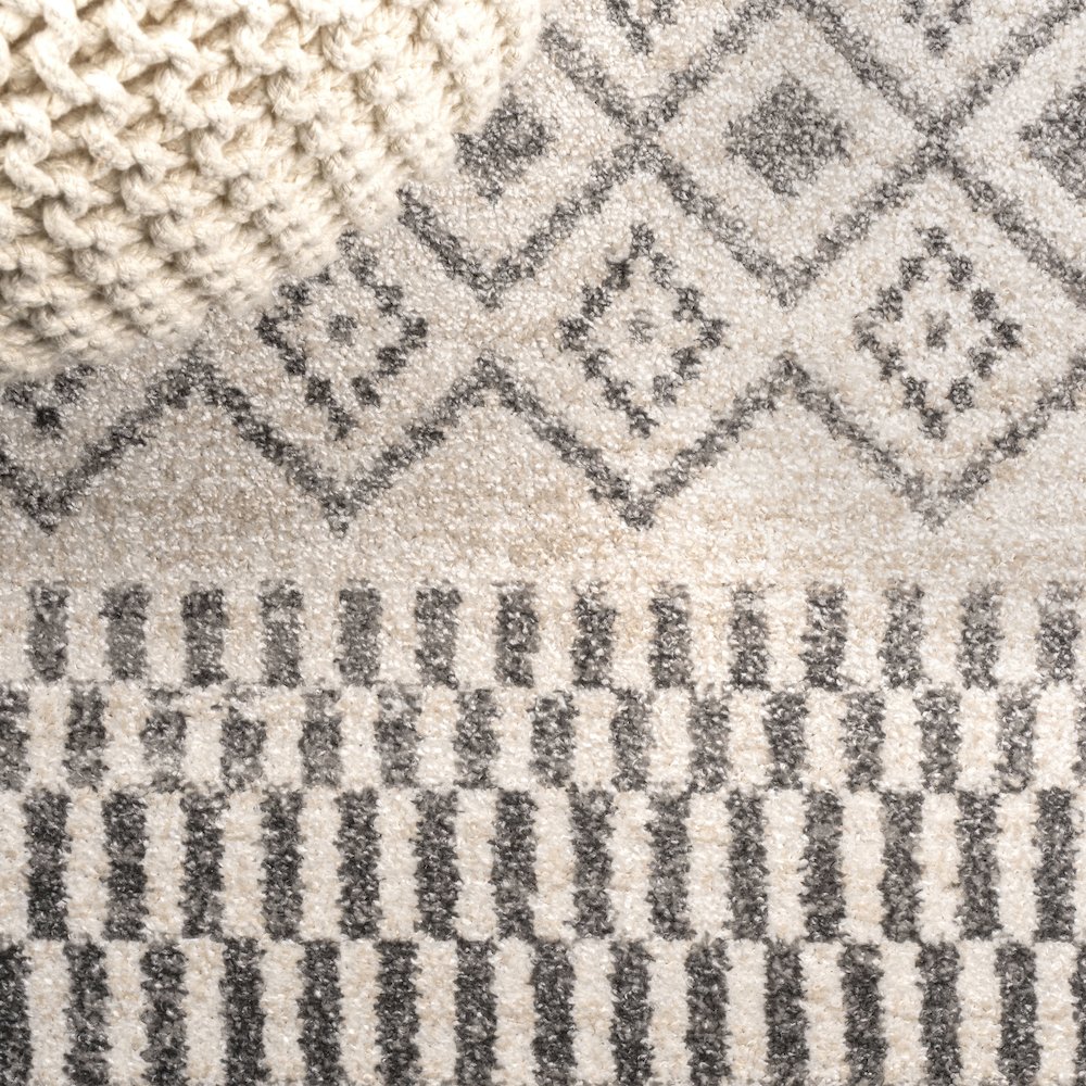Ifrane Berber Geometric Stripe Area Rug. Picture 7