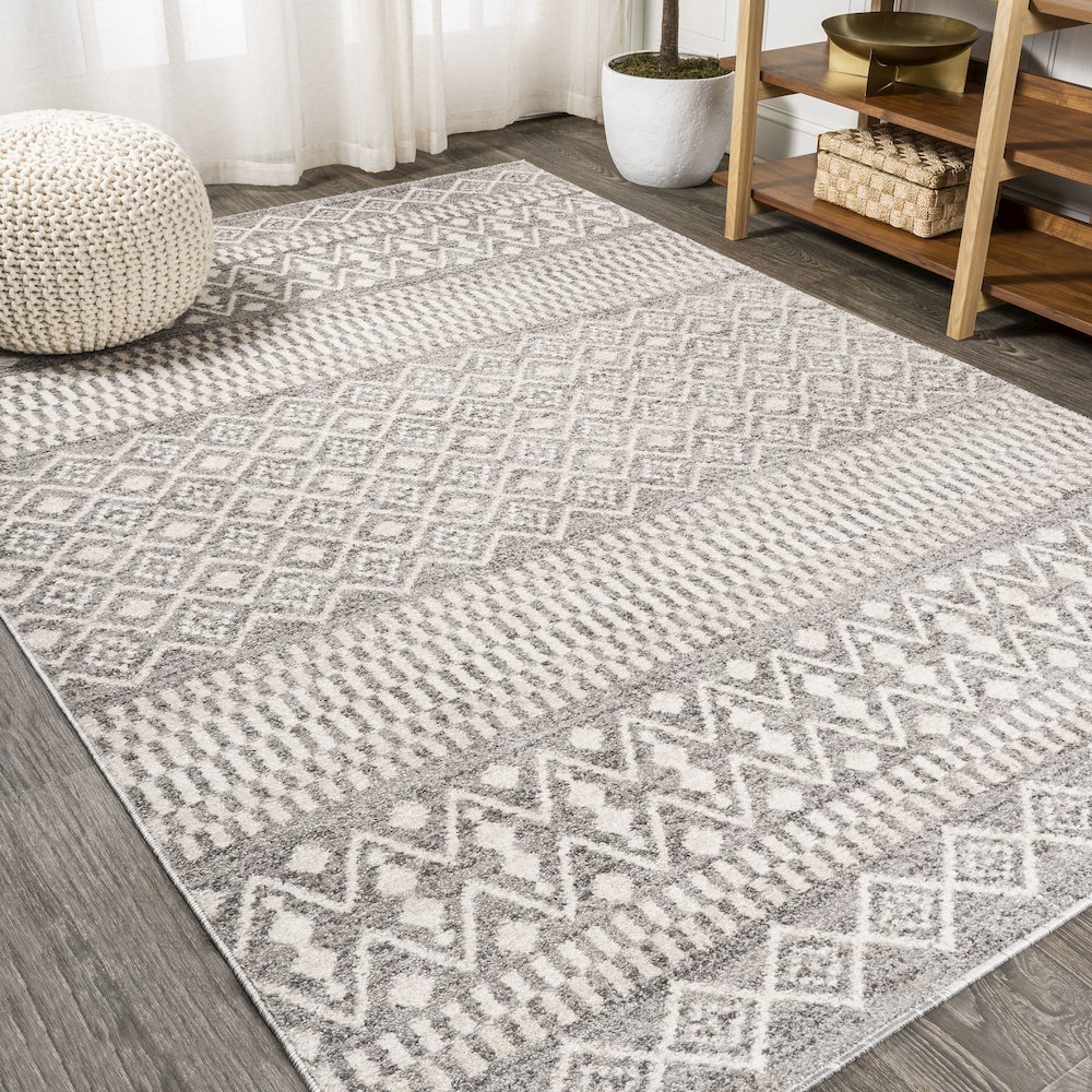 Ifrane Berber Geometric Stripe Area Rug. Picture 2