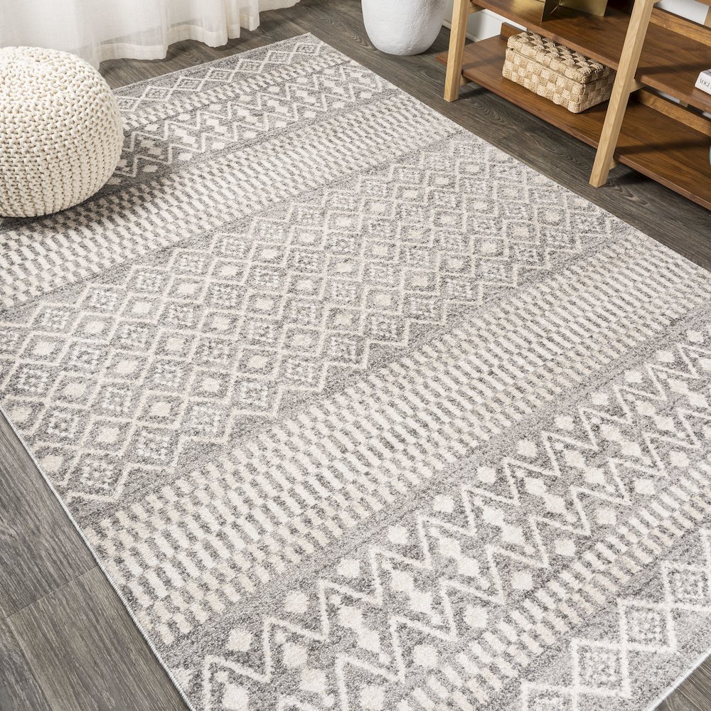 Ifrane Berber Geometric Stripe Area Rug. Picture 4
