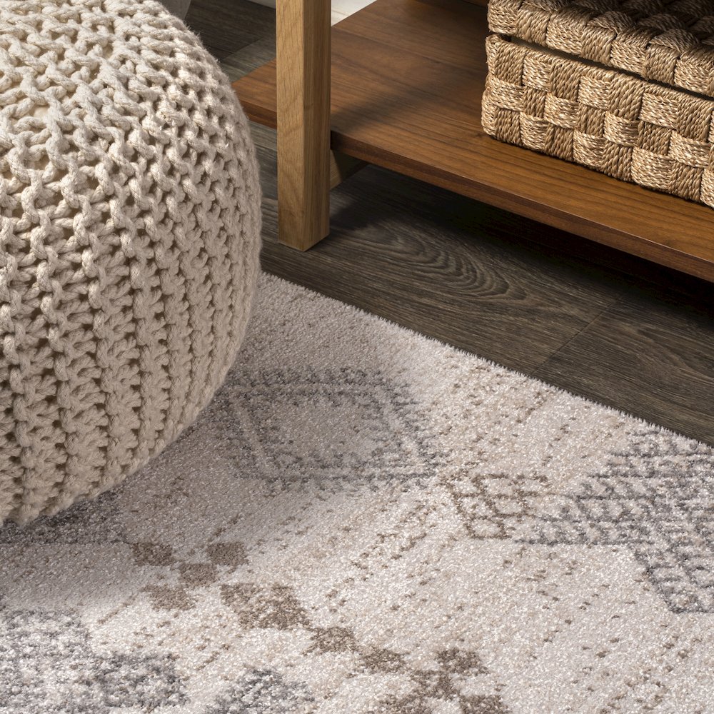 Bhalil Berber Diamond Geometric Area Rug. Picture 8