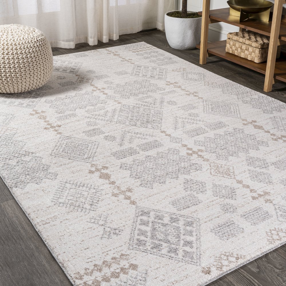 Bhalil Berber Diamond Geometric Area Rug. Picture 2