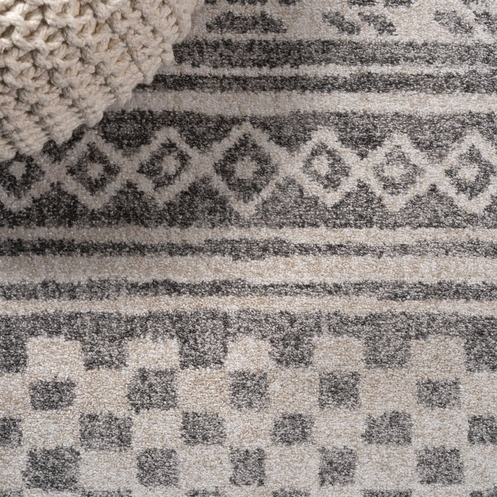 Imlil Tribal Geometric Stripe Area Rug. Picture 7