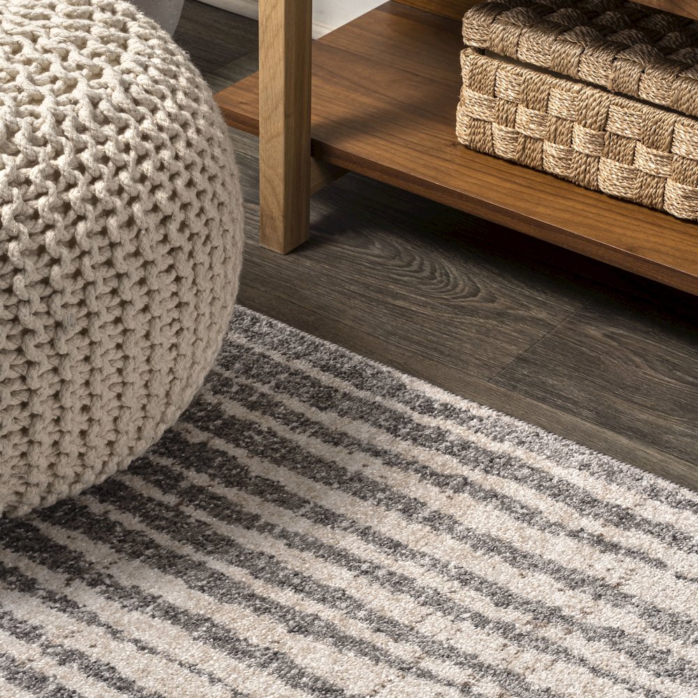 Skoura Modern Bold Stripe Area Rug. Picture 8