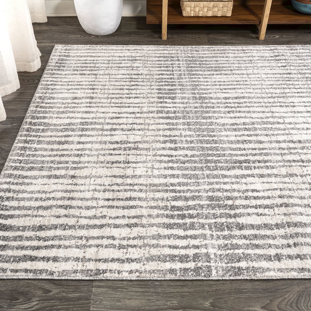 Skoura Modern Bold Stripe Area Rug. Picture 3