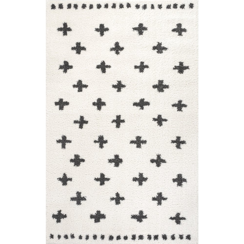 Cristo Berber Geometric Shag Area Rug. Picture 1
