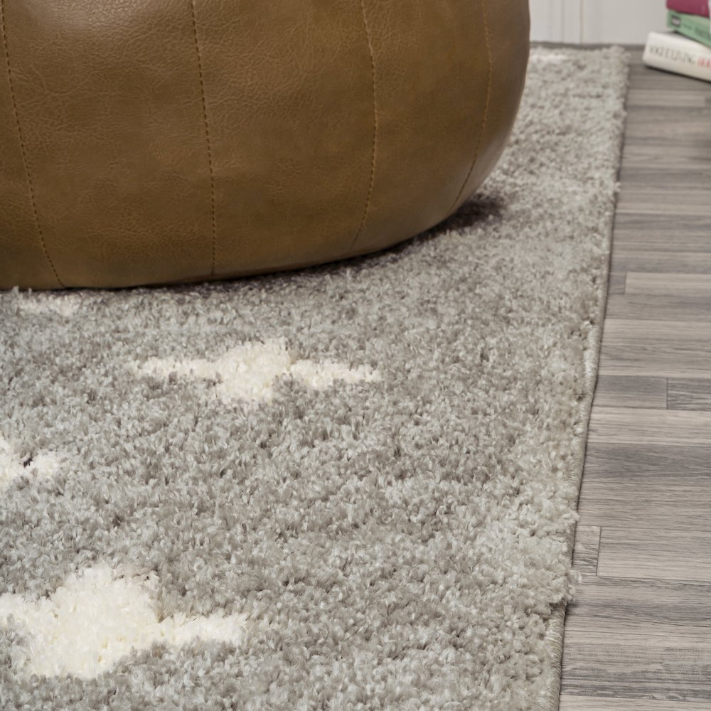 Cristo Berber Geometric Shag Area Rug. Picture 5
