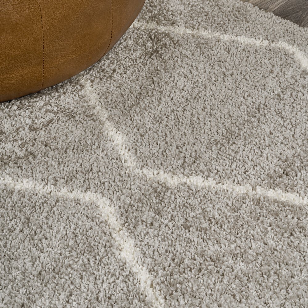 Cristo Berber Geometric Shag Area Rug. Picture 4