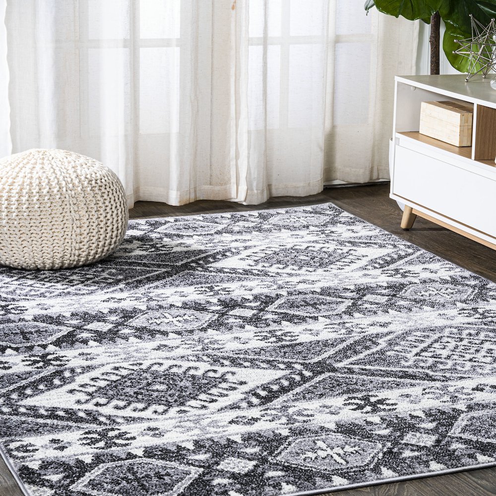 Sura Modern Kilim Geometric Area Rug. Picture 2