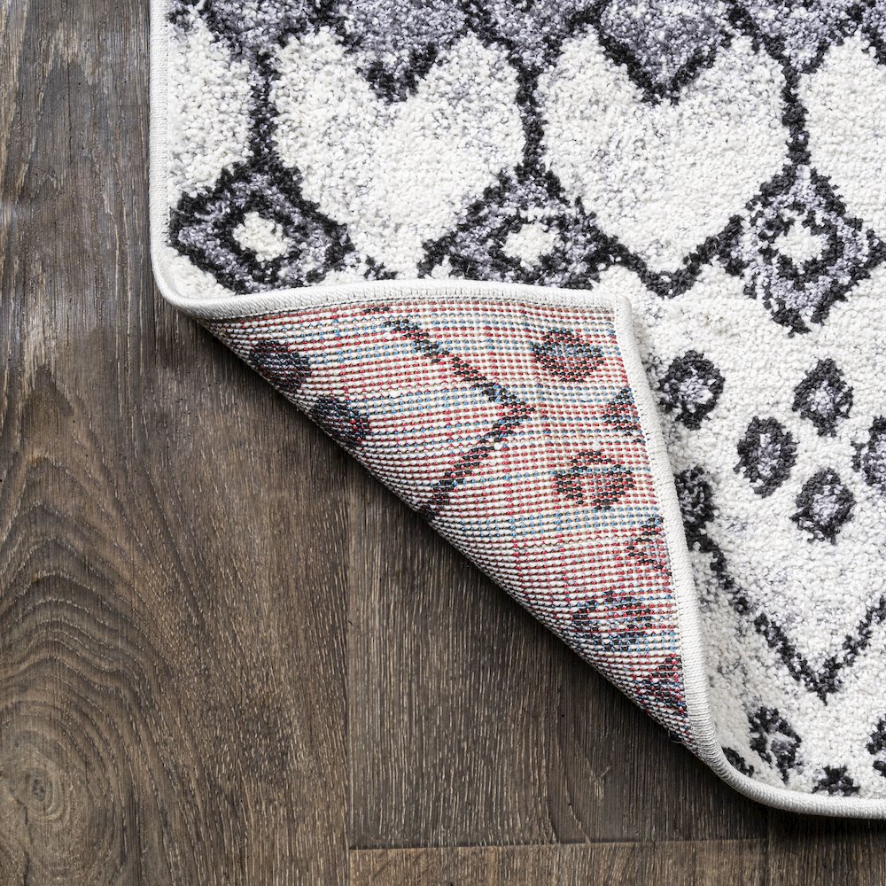 Azmar Moroccan Geometric Distressed Area Rug. Picture 6