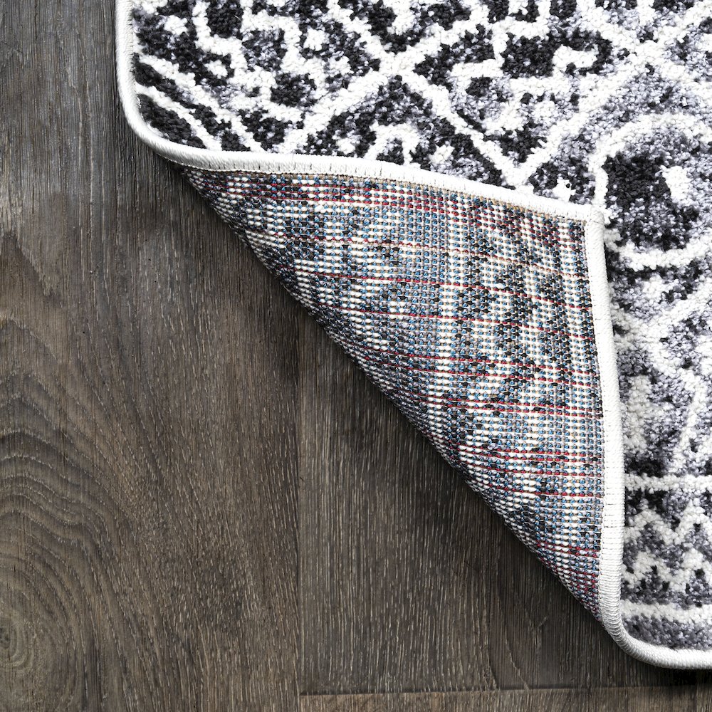 Iften Moroccan Geometric Distressed Area Rug. Picture 6