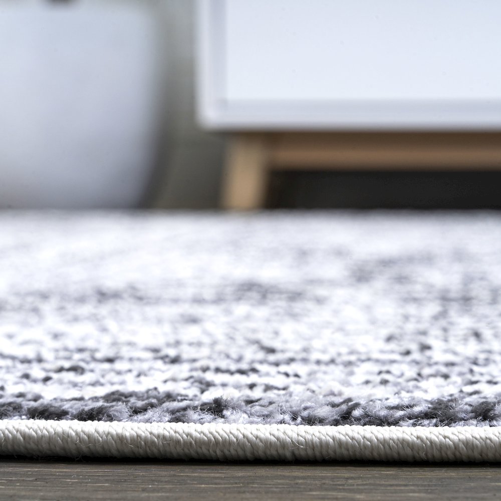 Iften Moroccan Geometric Distressed Area Rug. Picture 12