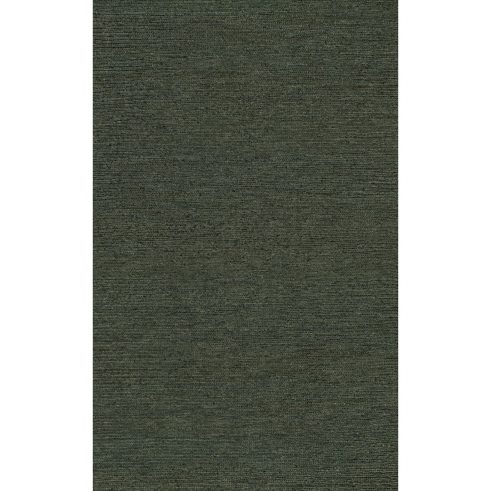 Griffin Rustic Farmhouse Woven Jute Solid Green 5 ft. x 8 ft. Area Rug. Picture 1
