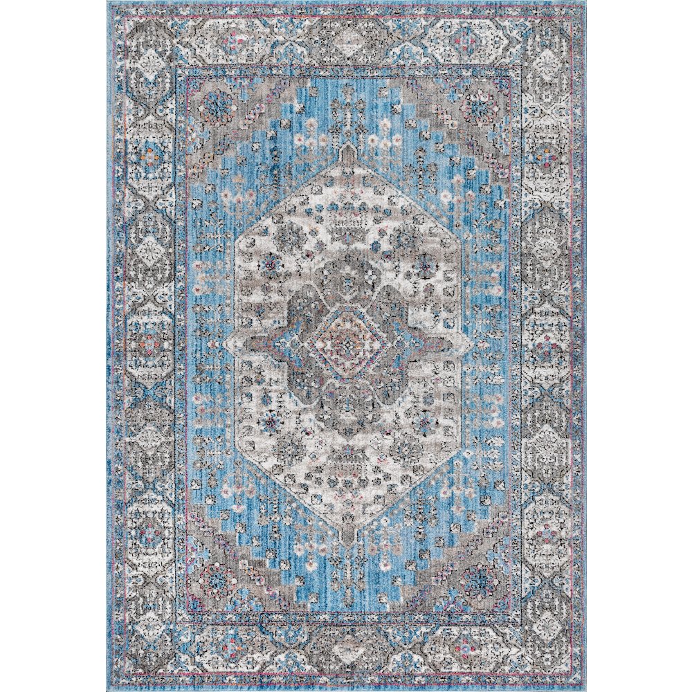 Kesan Vintage Medallion Area Rug. Picture 1