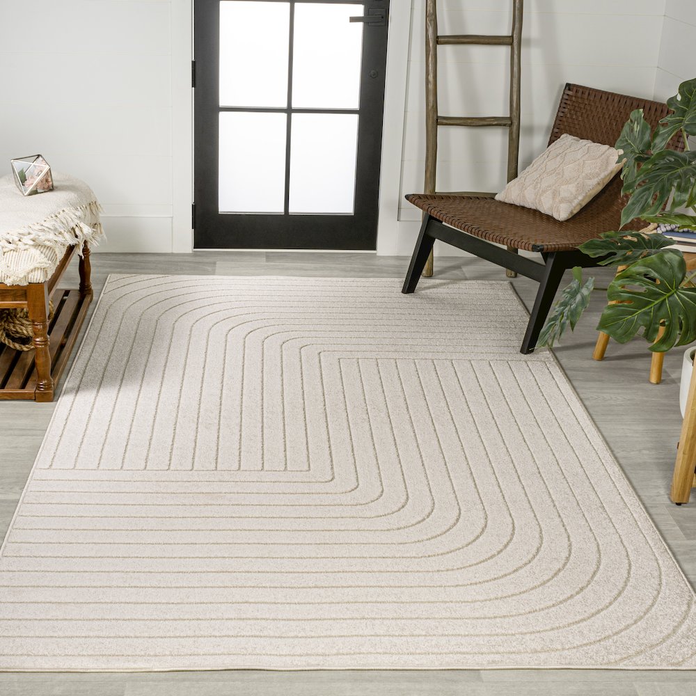 Odense Minimalist Angle Geometric Area Rug. Picture 4