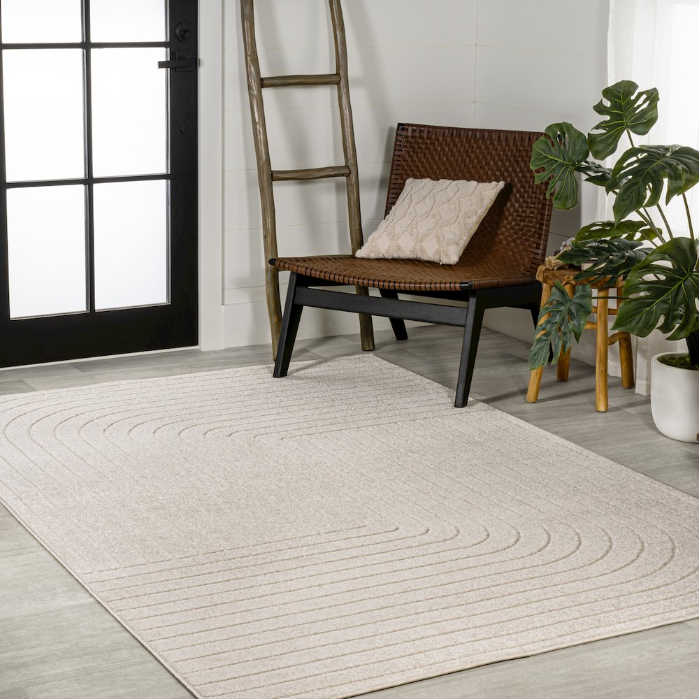 Odense Minimalist Angle Geometric Area Rug. Picture 5