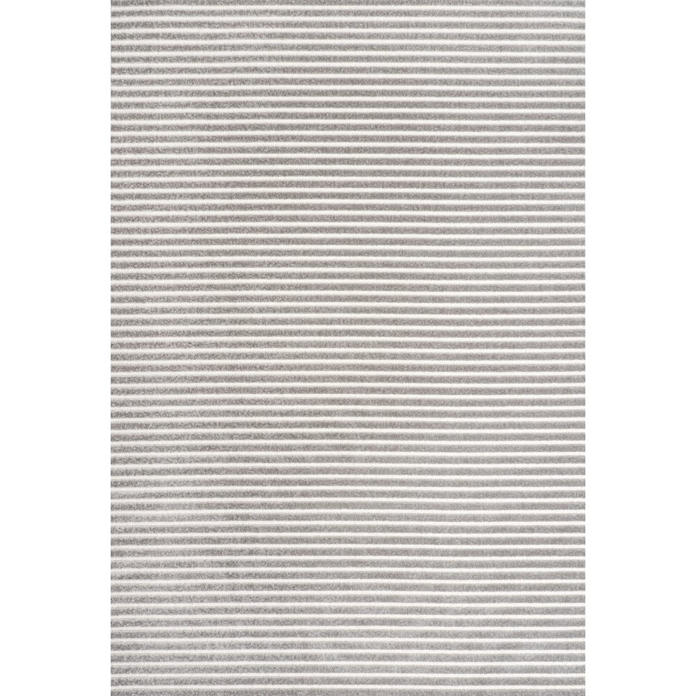 Aarhus Minimalist Scandi Striped Area Rug. Picture 1