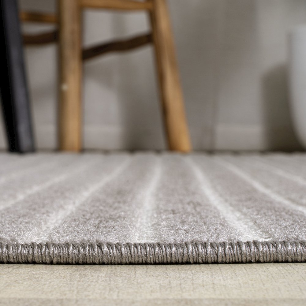 Aarhus Minimalist Scandi Striped Area Rug. Picture 10