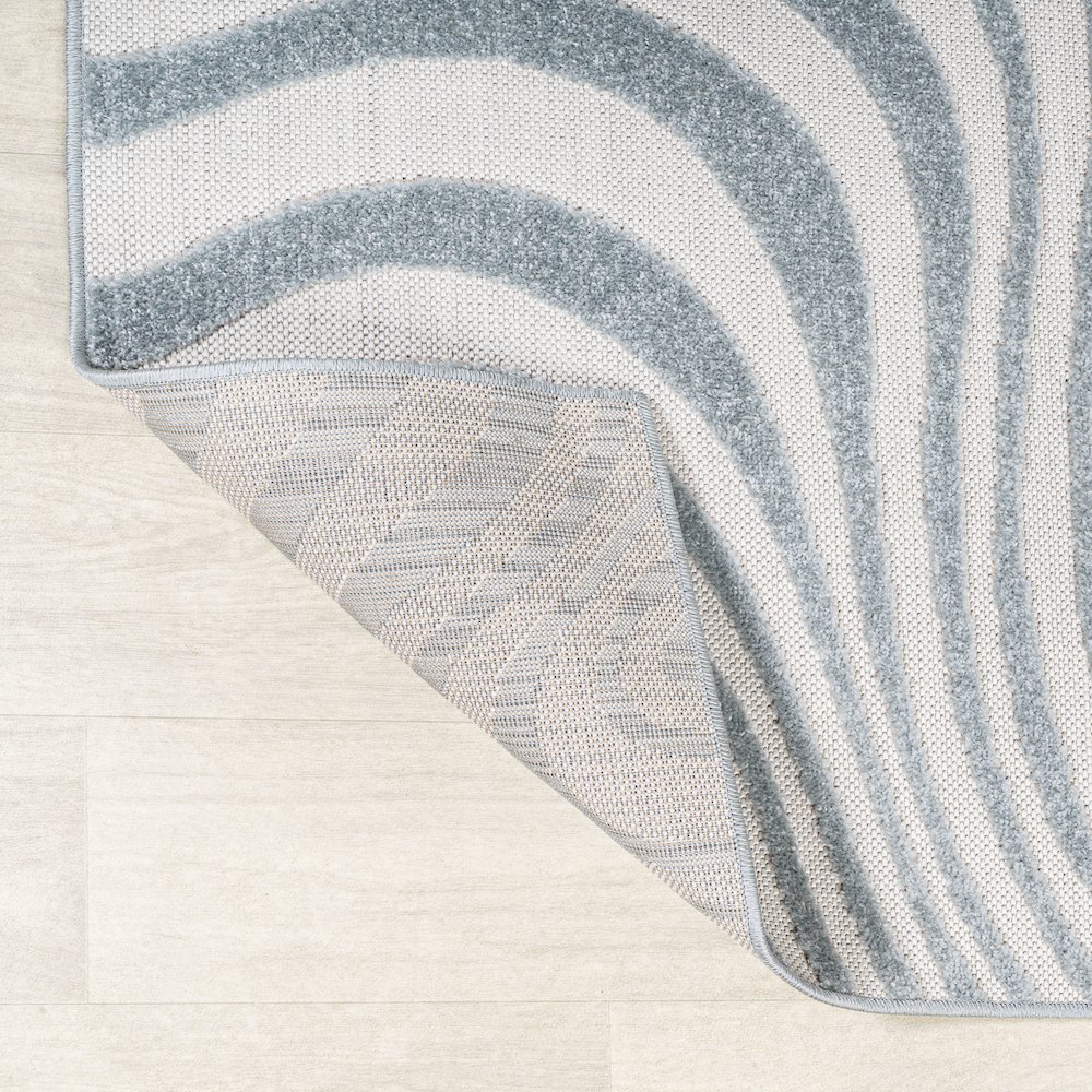 Maribo Abstract Groovy Striped Area Rug. Picture 6