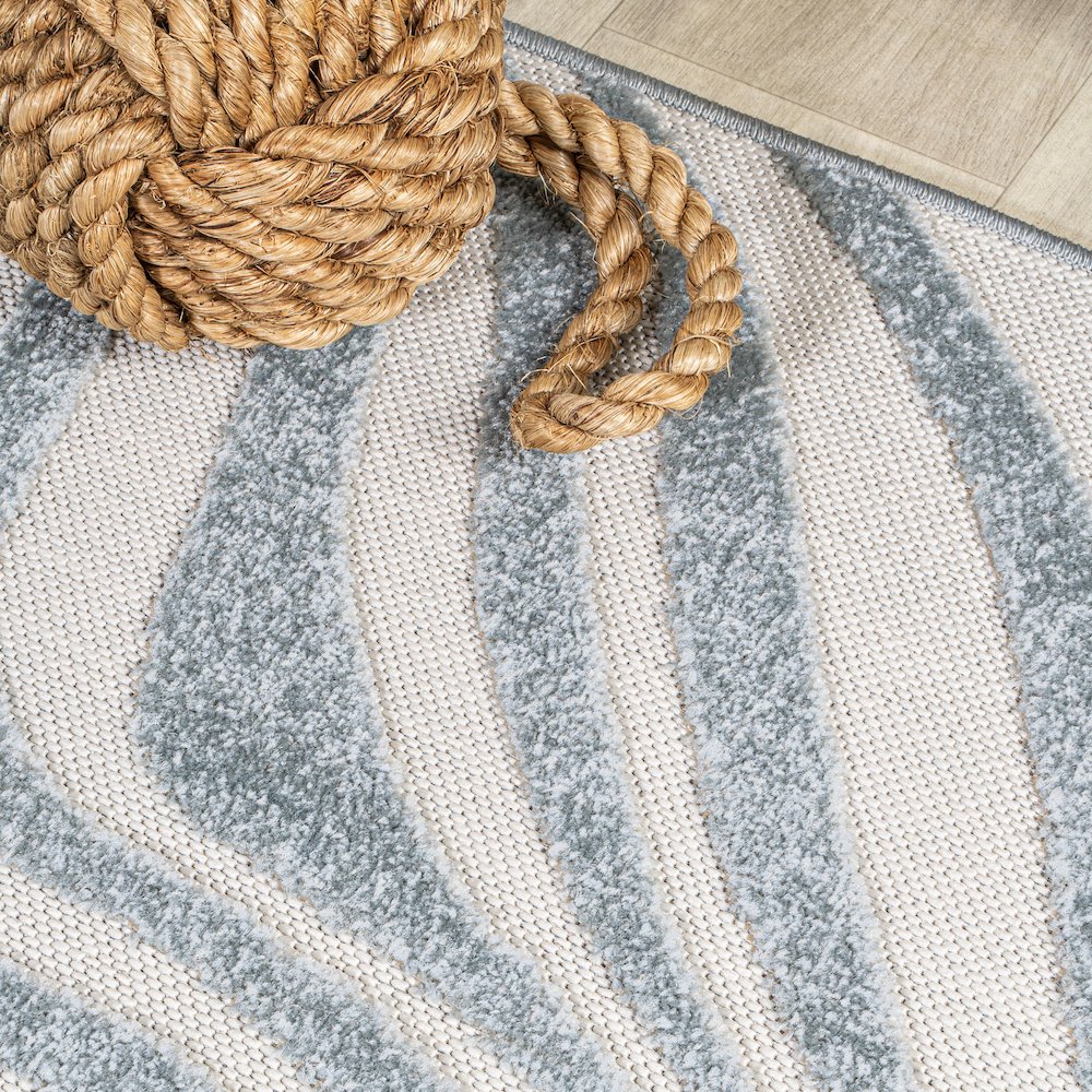 Maribo Abstract Groovy Striped Area Rug. Picture 7