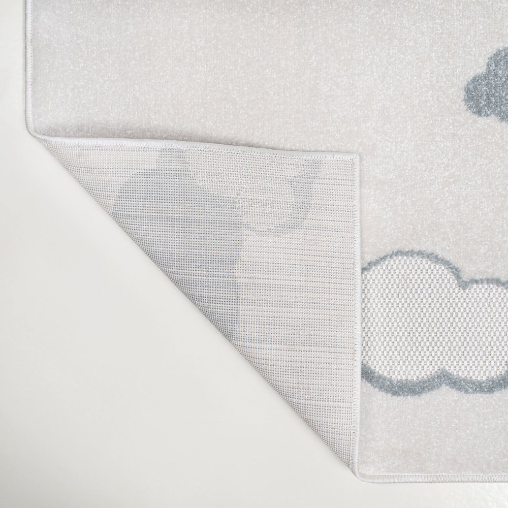 Hedwig High-Low Scandi Ivory/Blue 4 ft. x 6 ft. Indoor/Outdoor Area Rug. Picture 5