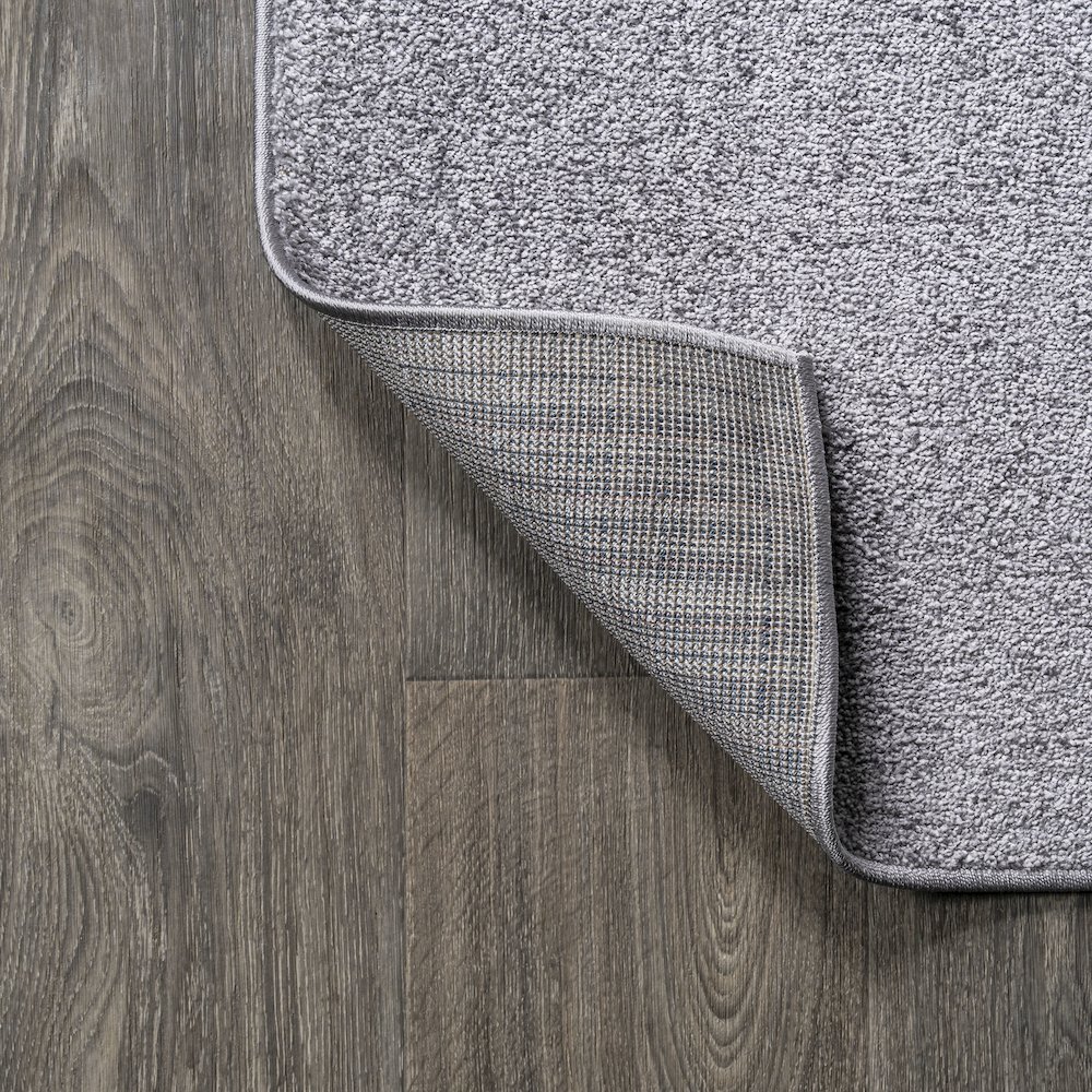 Haze Solid Low Pile Area Rug Gray. Picture 6