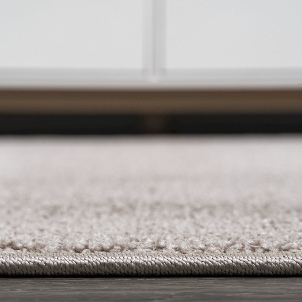 Haze Solid Low Pile Area Rug Beige. Picture 13