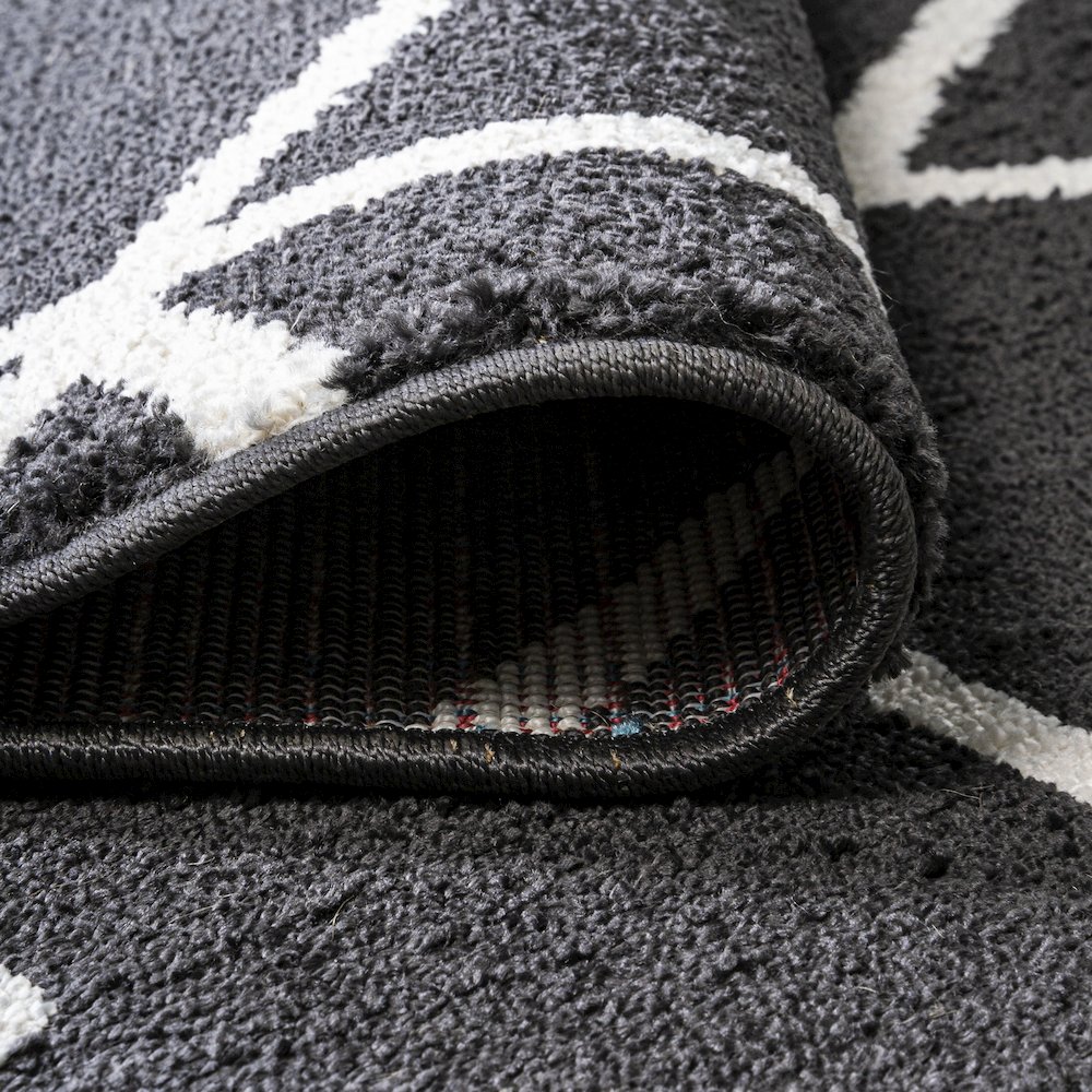 Tumbling Blocks Modern Geometric Area Rug. Picture 9