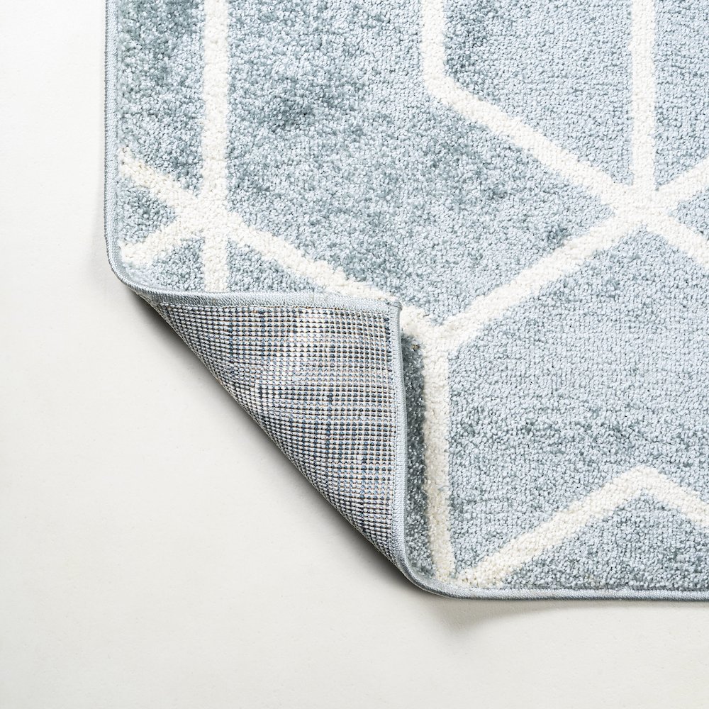 Tumbling Blocks Modern Geometric Area Rug. Picture 6