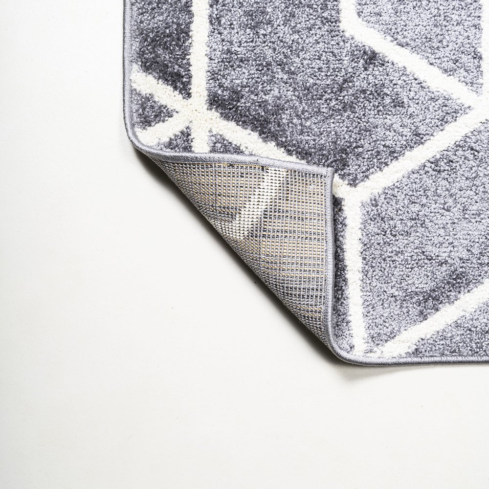 Tumbling Blocks Modern Geometric Area Rug. Picture 6
