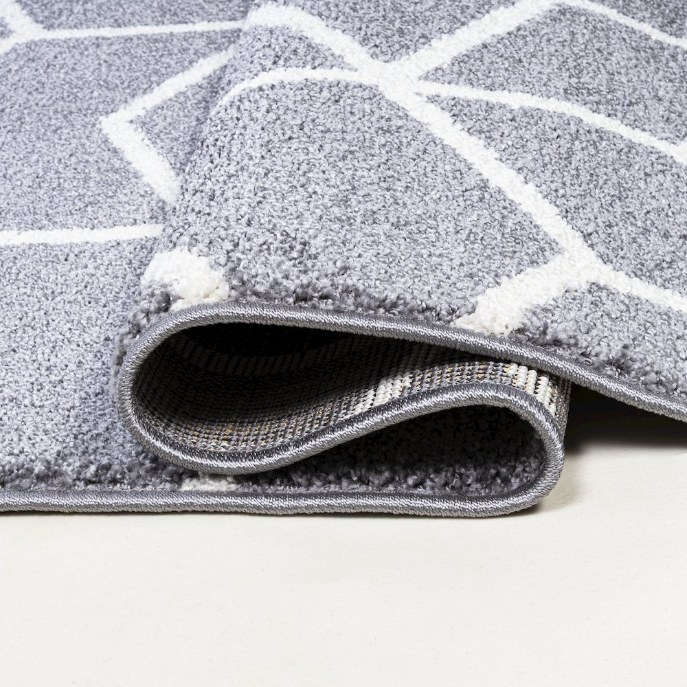 Tumbling Blocks Modern Geometric Area Rug. Picture 13