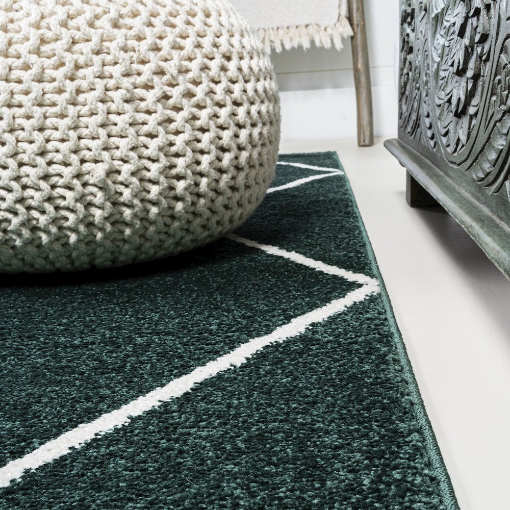 Cole Minimalist Diamond Trellis Area Rug. Picture 10