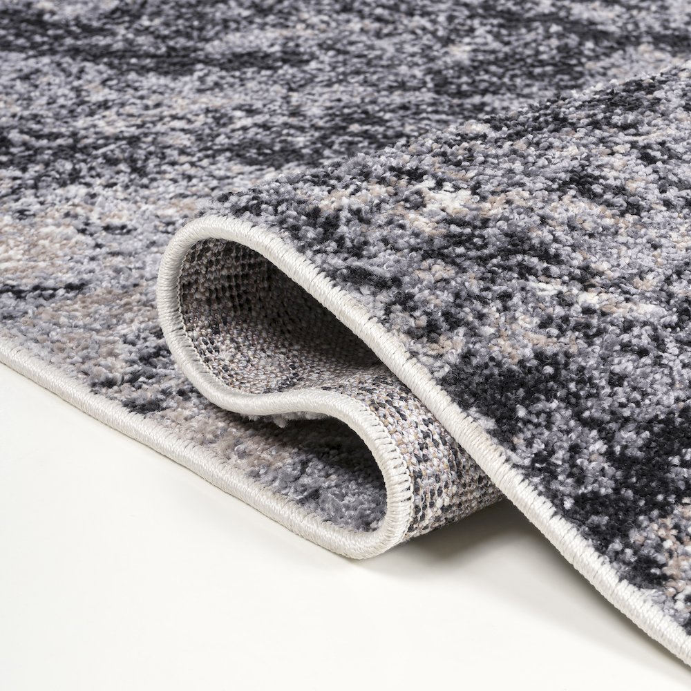 Kassia Contemporary Glam Abstract Marble Area Rug. Picture 3