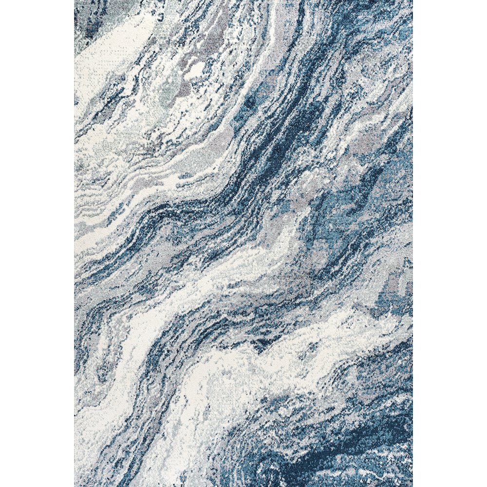 Kassia Contemporary Glam Abstract Marble Area Rug. Picture 2