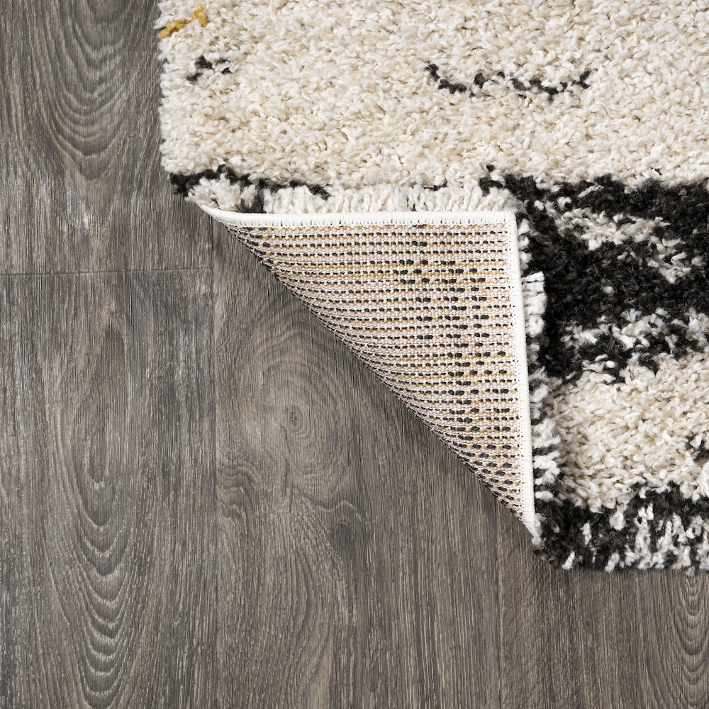 Nova Modern Bold Strie Shag Area Rug. Picture 5