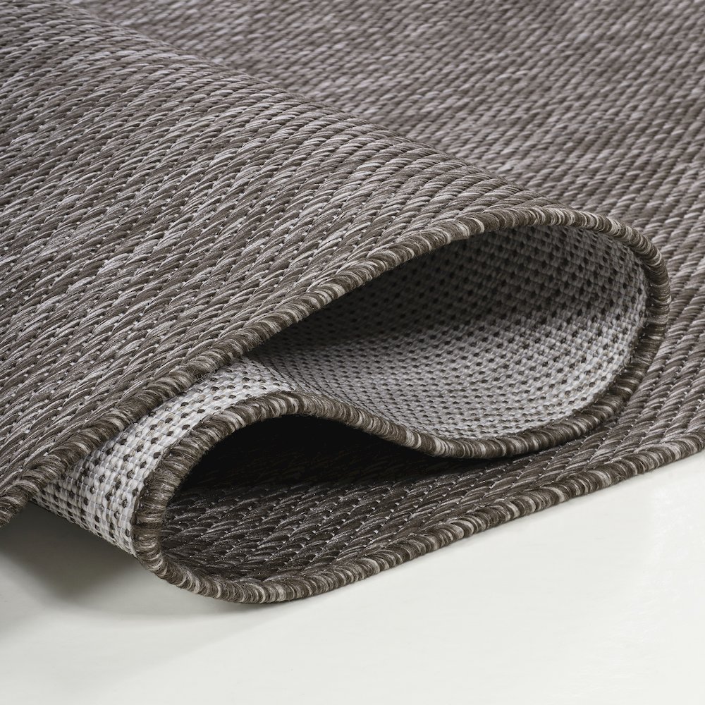 Miles Modern Minimalist Radius Corner SolidIndoor/Outdoor Shaped  Rug. Picture 3