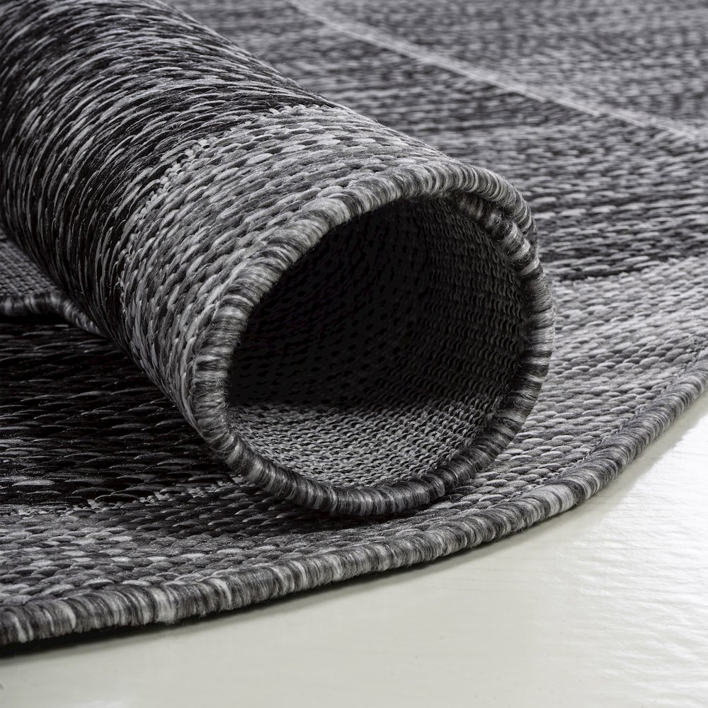 Jasper Modern Rustic AbstractIndoor/Outdoor Shaped  Rug. Picture 3