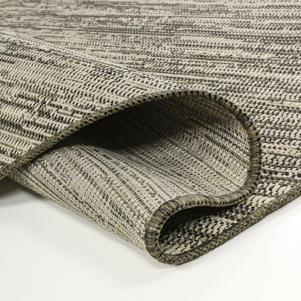 Callan Modern Rustic Abstract Beige   Indoor/Outdoor Shaped  Rug. Picture 3