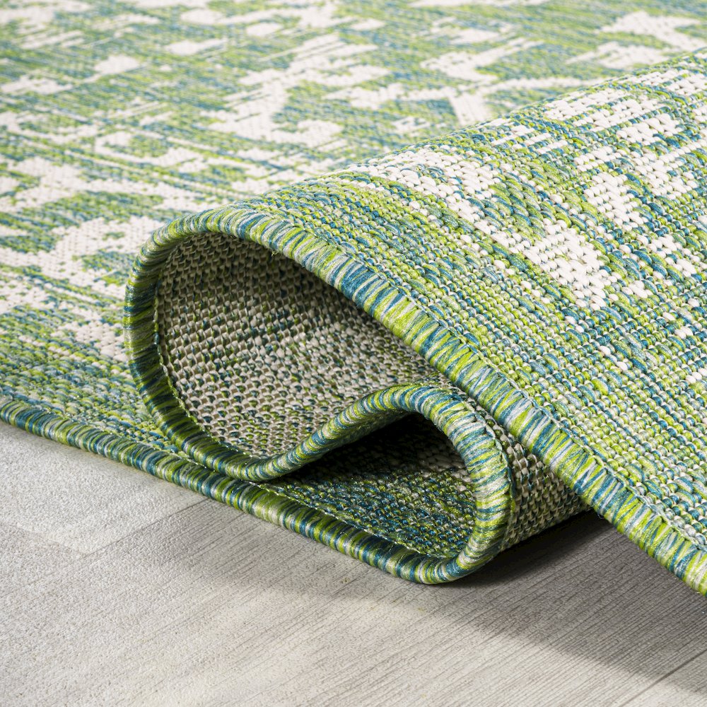 Malta Bohemian Medallion Textured Weave Indoor/Outdoor Area Rug. Picture 13